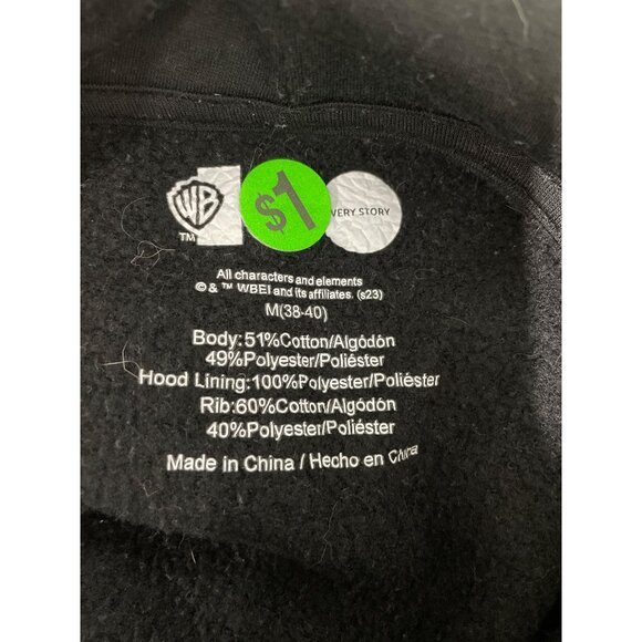 Warner Bros Looney Tunes x Batman Hoodie Size Medium Celebrating 100 Years Cozy - Picture 6 of 10